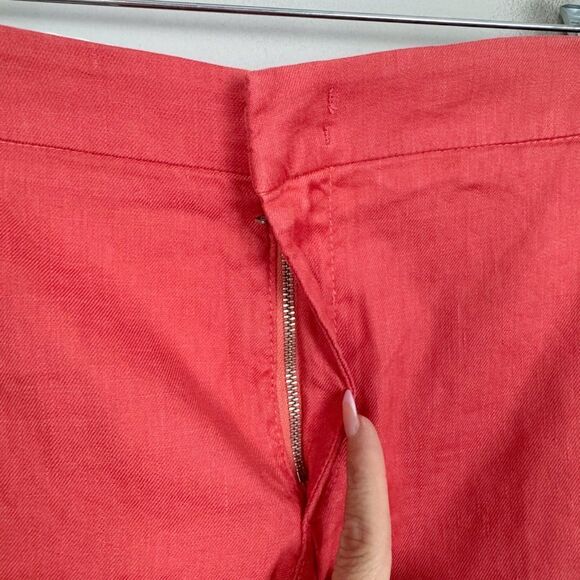 LEVEL 99 | NEW Nemo Coral Linen Tencel Shorts with Pockets Women’s Size 27 & 29 - Picture 3 of 10